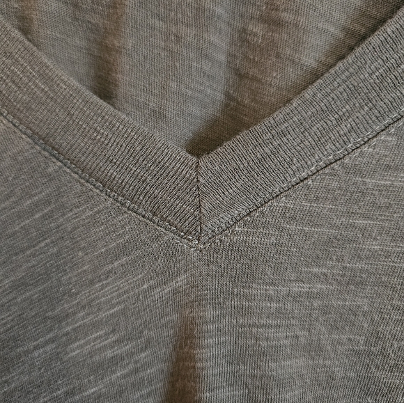 VS PINK Olive Green V-Neck T-Shirt - Picture 5 of 6